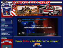 Tablet Screenshot of gladwynefire.org